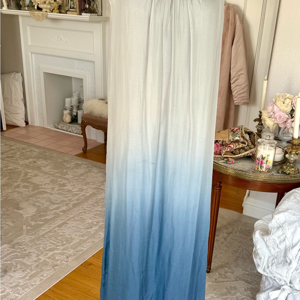 Baci Made in Italy Elegant Blue Grey Ombre Dress m/l